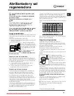 Предварительный просмотр 63 страницы Indesit DIFP48 Operating Instructions Manual