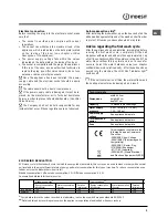 Preview for 3 page of Indesit DIS 04 Operating Instructions Manual