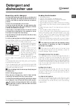 Предварительный просмотр 11 страницы Indesit DISR 14B1 Operating Instructions Manual