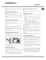 Preview for 21 page of Indesit DISR 57M17 Operating Instructions Manual