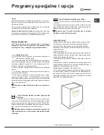 Preview for 51 page of Indesit DISR 57M17 Operating Instructions Manual