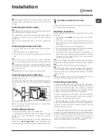 Предварительный просмотр 3 страницы Indesit DISR 57M9 Operating Instructions Manual