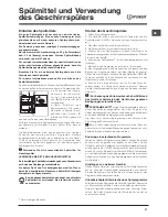 Preview for 27 page of Indesit DISR 57M94 Operating Instructions Manual