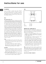 Preview for 10 page of Indesit DP 1TC Instructions For Use Manual