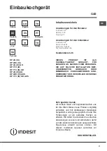 Preview for 21 page of Indesit DP 1TC Instructions For Use Manual