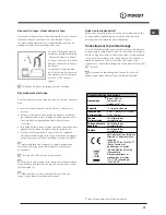 Предварительный просмотр 25 страницы Indesit DPG 015 Operating Instructions Manual