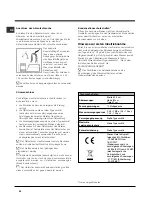 Предварительный просмотр 36 страницы Indesit DPG 015 Operating Instructions Manual