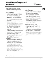 Preview for 43 page of Indesit DPG 15 Operating Instructions Manual