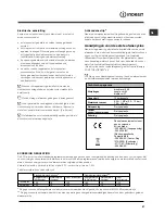 Preview for 47 page of Indesit DPG 15 Operating Instructions Manual