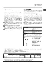 Предварительный просмотр 3 страницы Indesit DSG 051 Operating Instructions Manual