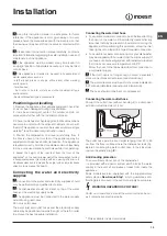 Предварительный просмотр 13 страницы Indesit DSG 051 Operating Instructions Manual