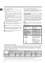 Предварительный просмотр 36 страницы Indesit DSG 051 Operating Instructions Manual