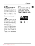 Предварительный просмотр 7 страницы Indesit DSG 263 Operating Instructions Manual