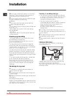 Предварительный просмотр 14 страницы Indesit DSG 263 Operating Instructions Manual