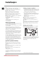 Предварительный просмотр 26 страницы Indesit DSG 263 Operating Instructions Manual