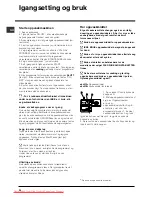 Предварительный просмотр 30 страницы Indesit DSG 263 Operating Instructions Manual