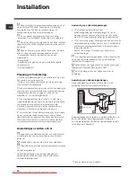 Предварительный просмотр 38 страницы Indesit DSG 263 Operating Instructions Manual