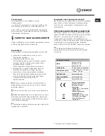 Предварительный просмотр 51 страницы Indesit DSG 263 Operating Instructions Manual