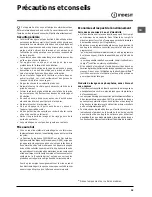 Предварительный просмотр 35 страницы Indesit DSG 573 Operating Instructions Manual