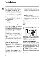 Предварительный просмотр 38 страницы Indesit DSG 573 Operating Instructions Manual