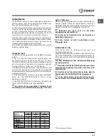 Предварительный просмотр 43 страницы Indesit DSG 573 Operating Instructions Manual