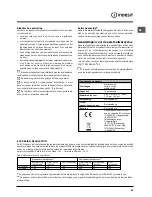 Предварительный просмотр 51 страницы Indesit DSG 573 Operating Instructions Manual