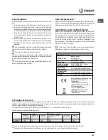 Предварительный просмотр 63 страницы Indesit DSG 573 Operating Instructions Manual