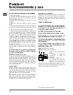 Предварительный просмотр 66 страницы Indesit DSG 573 Operating Instructions Manual