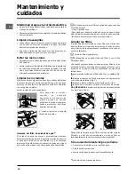 Предварительный просмотр 70 страницы Indesit DSG 573 Operating Instructions Manual