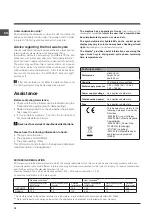 Предварительный просмотр 16 страницы Indesit DSG 5741 Operating Instructions Manual