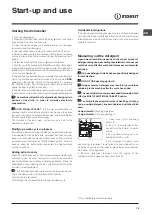 Предварительный просмотр 19 страницы Indesit DSG 5741 Operating Instructions Manual