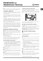 Предварительный просмотр 63 страницы Indesit DSG 5741 Operating Instructions Manual