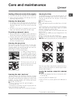 Preview for 15 page of Indesit DSR 15B Operating Instructions Manual