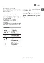 Preview for 35 page of Indesit DSR 15B1 Operating Instructions Manual