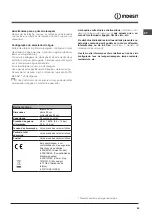 Preview for 45 page of Indesit DSR 15B1 Operating Instructions Manual