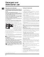 Preview for 20 page of Indesit DSR 57M19 Operating Instructions Manual