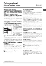 Предварительный просмотр 11 страницы Indesit DSR 57M96 Operating Instructions Manual