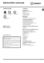 Indesit EDPE G45 A1 Instruction Manual preview