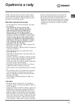 Preview for 41 page of Indesit EWD 61052 Instructions For Use Manual