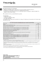 Preview for 60 page of Indesit EWD 61052 Instructions For Use Manual