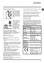 Предварительный просмотр 15 страницы Indesit EWE 71083 Instructions For Use Manual