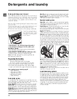 Preview for 22 page of Indesit EWE 81484 Instructions For Use Manual