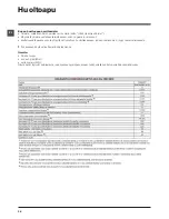 Preview for 36 page of Indesit EWE 81683 Instructions For Use Manual