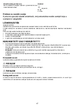 Preview for 53 page of Indesit F095212 Instructions For Use Manual