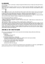 Preview for 76 page of Indesit F095212 Instructions For Use Manual