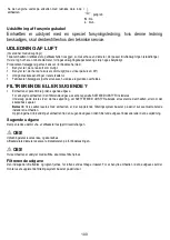 Preview for 106 page of Indesit F095212 Instructions For Use Manual