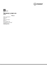 Preview for 2 page of Indesit F100512 Operating Instructions Manual