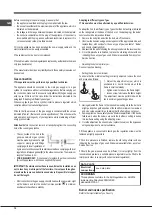 Preview for 10 page of Indesit F100512 Operating Instructions Manual