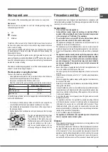 Preview for 11 page of Indesit F100512 Operating Instructions Manual