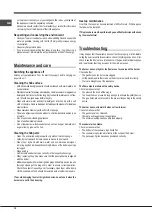 Preview for 12 page of Indesit F100512 Operating Instructions Manual